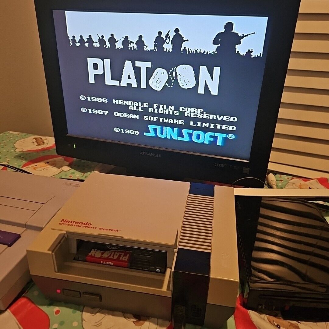 Platoon Nintendo NES Cart Only Great Shape Tested