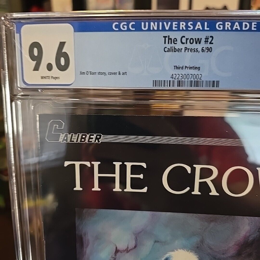 The Crow #2 3rd Printing, Caliber Press 1990 - CGC 9.6 WP - Low Pop