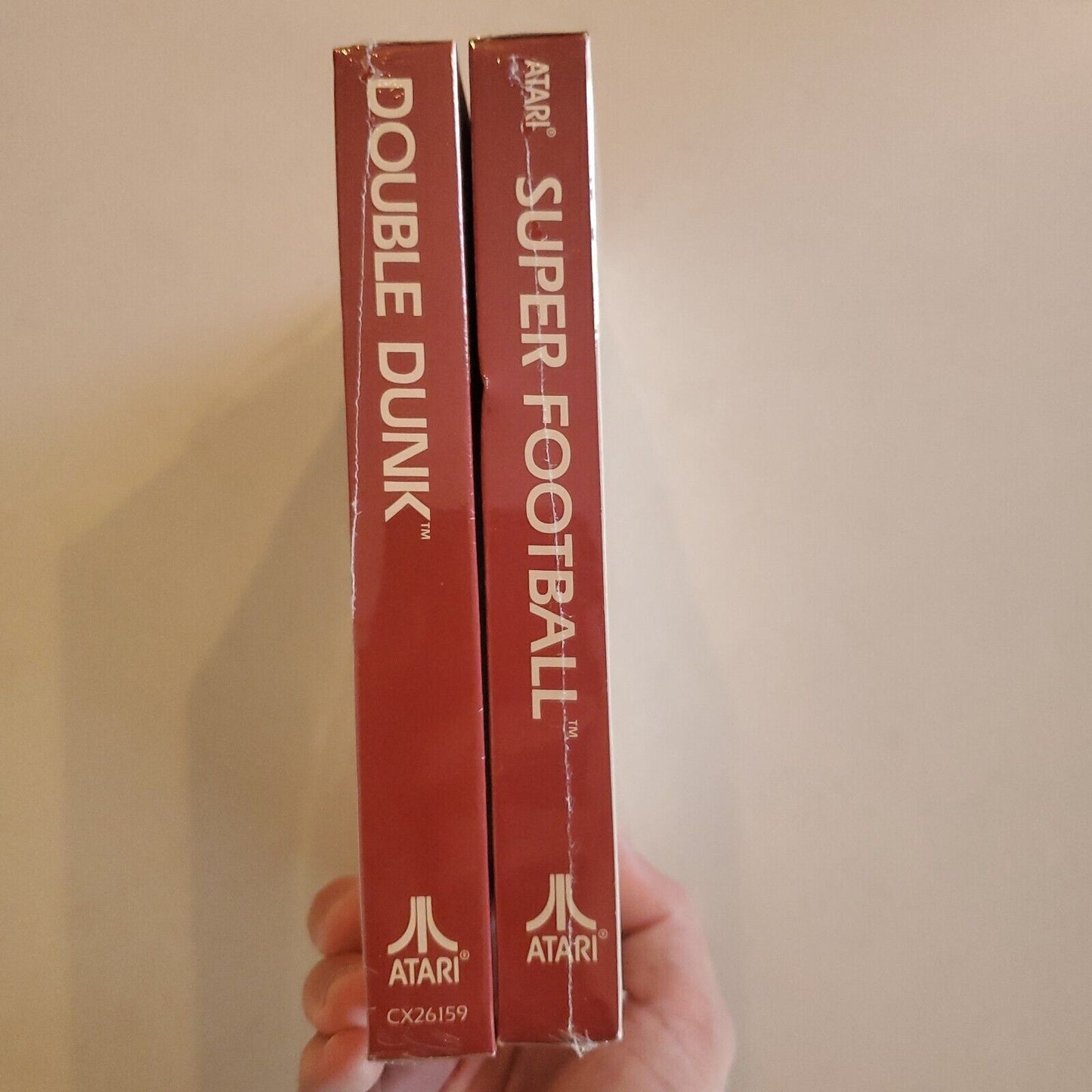 NEW SEALED DOUBLE DUNK BASKETBALL & SUPER FOOTBALL ATARI 2600
