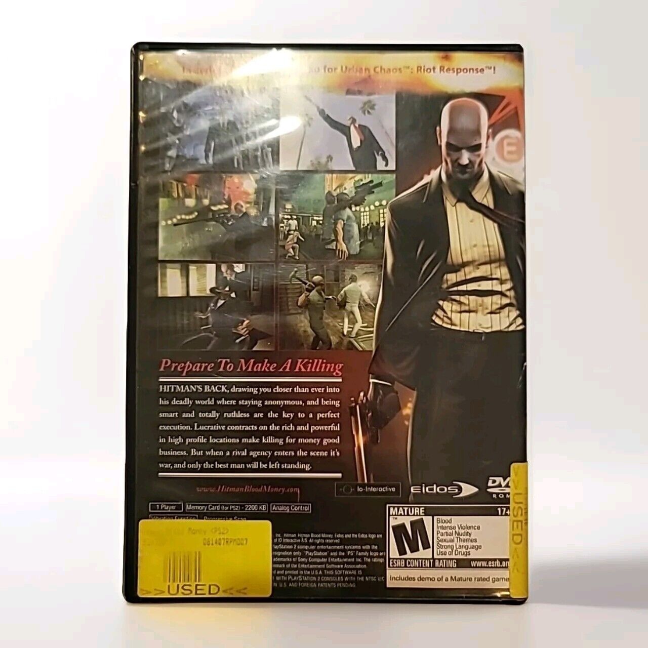 Hitman: Blood Money (Sony PlayStation 2, 2006) Complete Cib