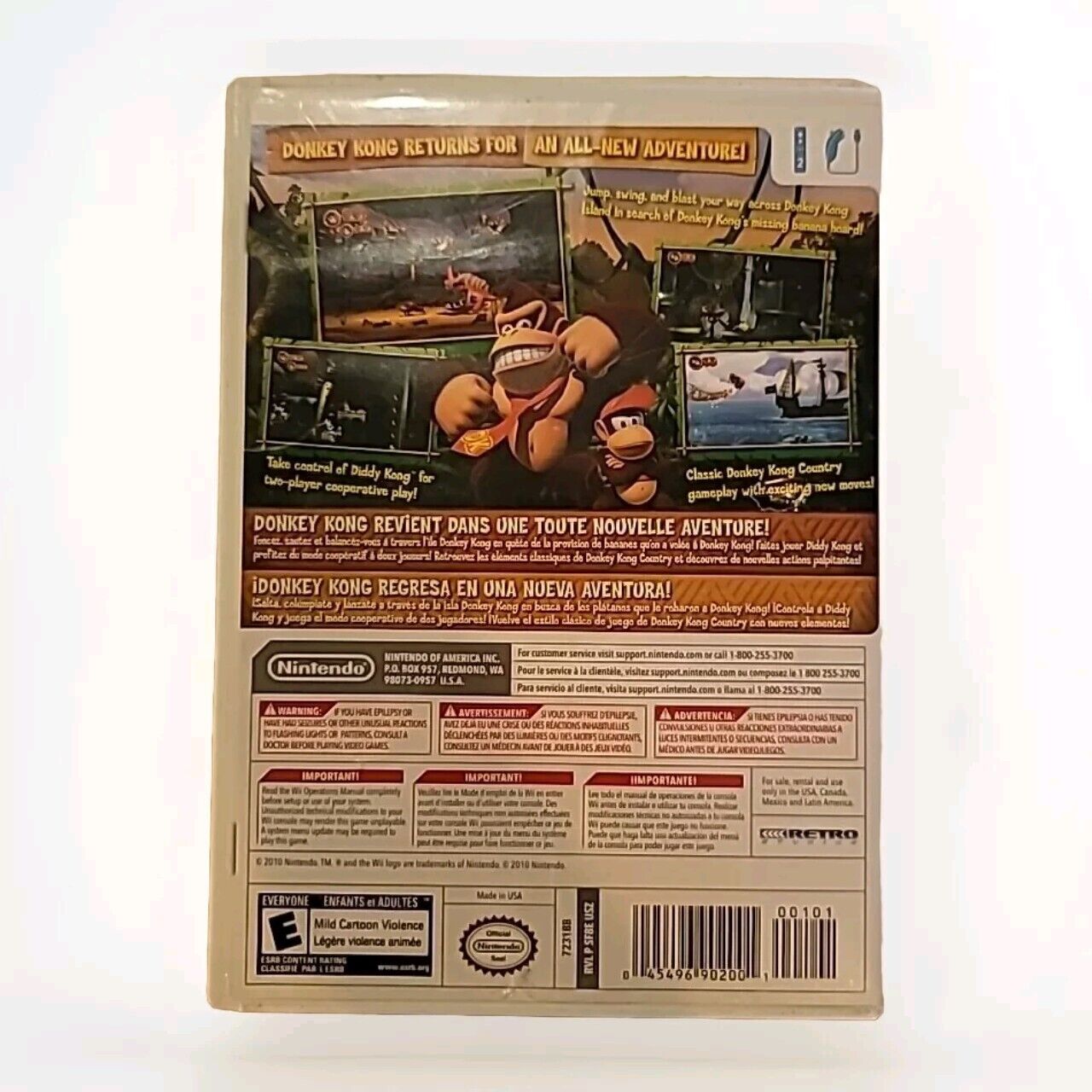 Donkey Kong Country Returns - Nintendo Wii Complete CIB