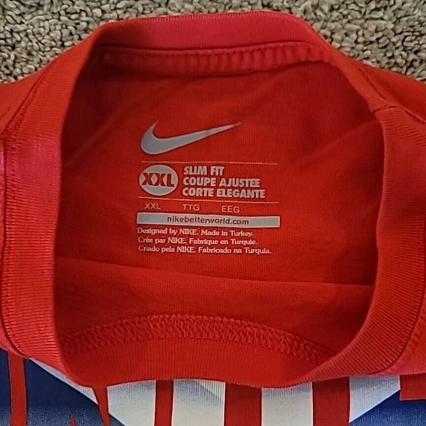 Nike Shirt Mens XXL Red United States of America Soccer Short Sleeve Crew Neck