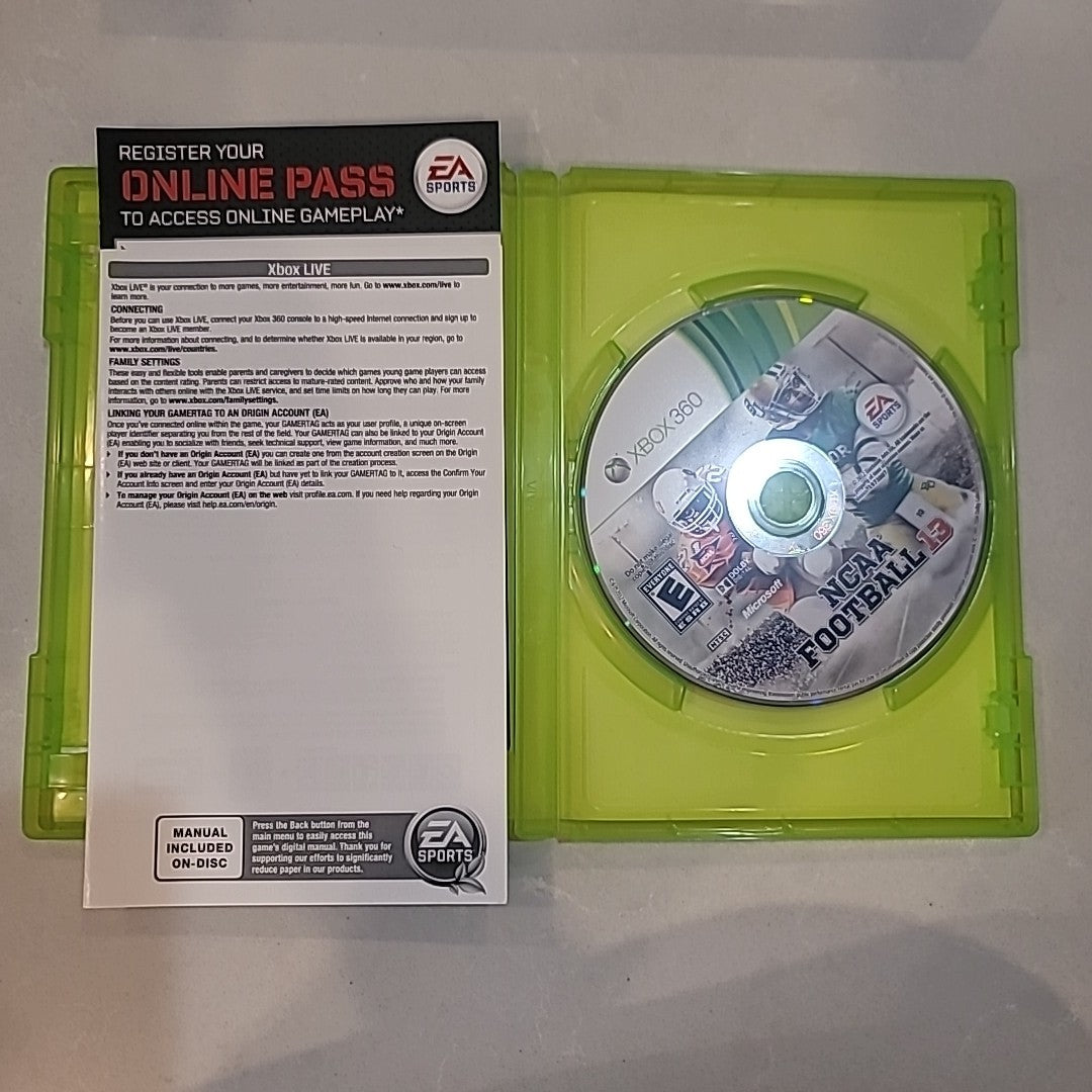NCAA Football 13 (Microsoft Xbox 360, 2012) *CIB*