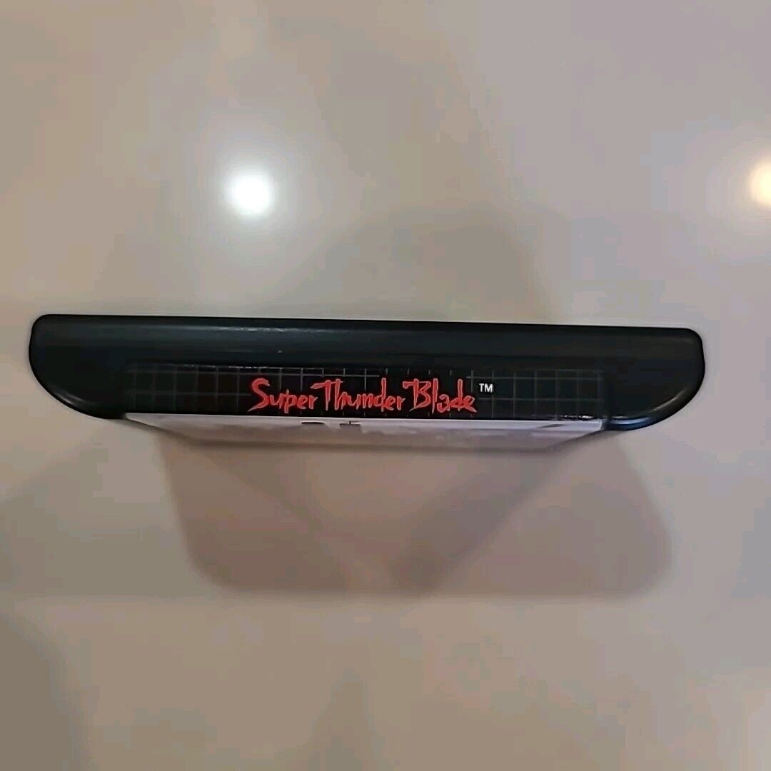 Super Thunder Blade Sega Genesis, 1989 Complete In Box Cib  Manual. Tested