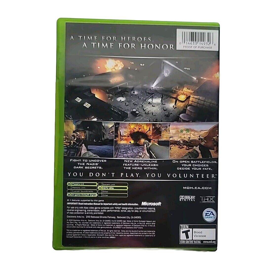 Medal of Honor: European Assault, Frontline, & Rising Sun (Xbox)