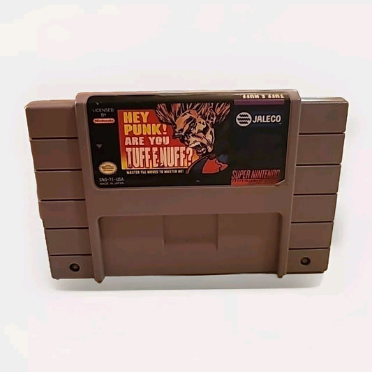 Hey Punk Are You Tuff E Nuff - Authentic Super Nintendo Game SNES - Tested