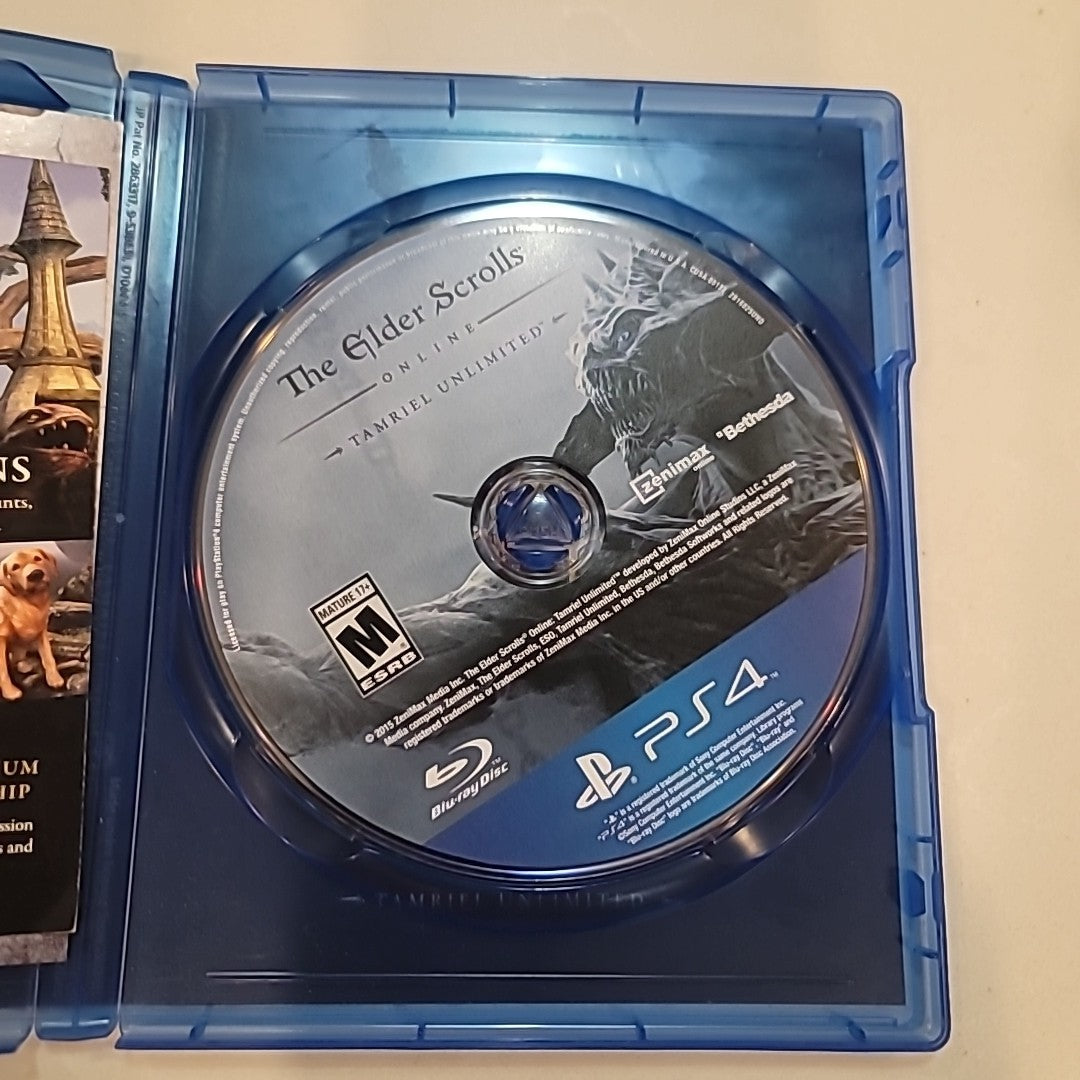 The Elder Scrolls Online Tamriel Unlimited (Sony Playstation 4, PS4) Complete