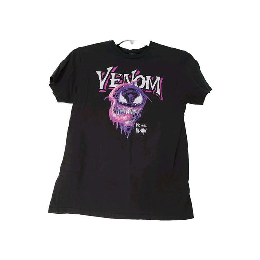 Marvel Venom Shirt Medium Black Short Sleeve Cotton Blend