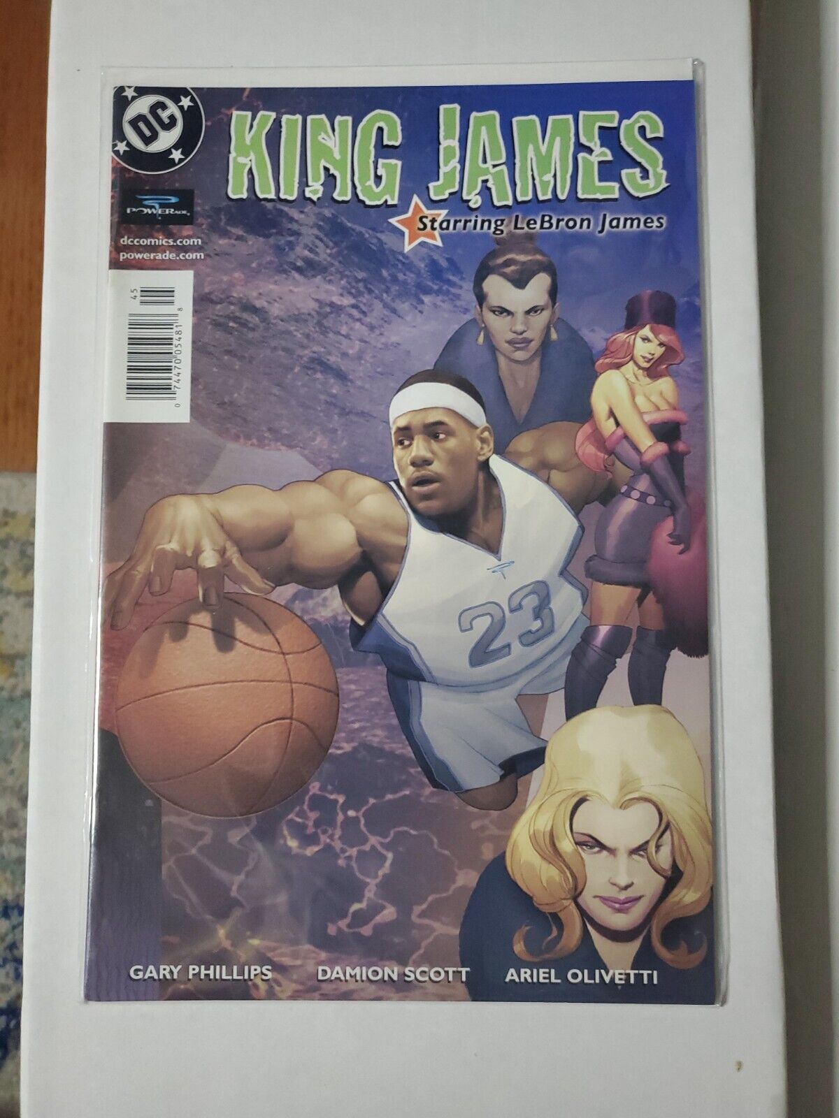 KING JAMES DC COMICS 2004 POWERADE ADVERTISING COMIC NBA LEBRON JAMES