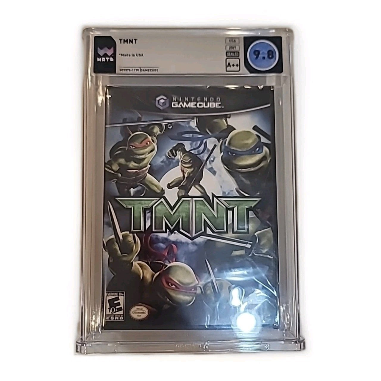 TMNT WATA Graded 9.8 A++ Sealed Nintendo GameCube Video Game