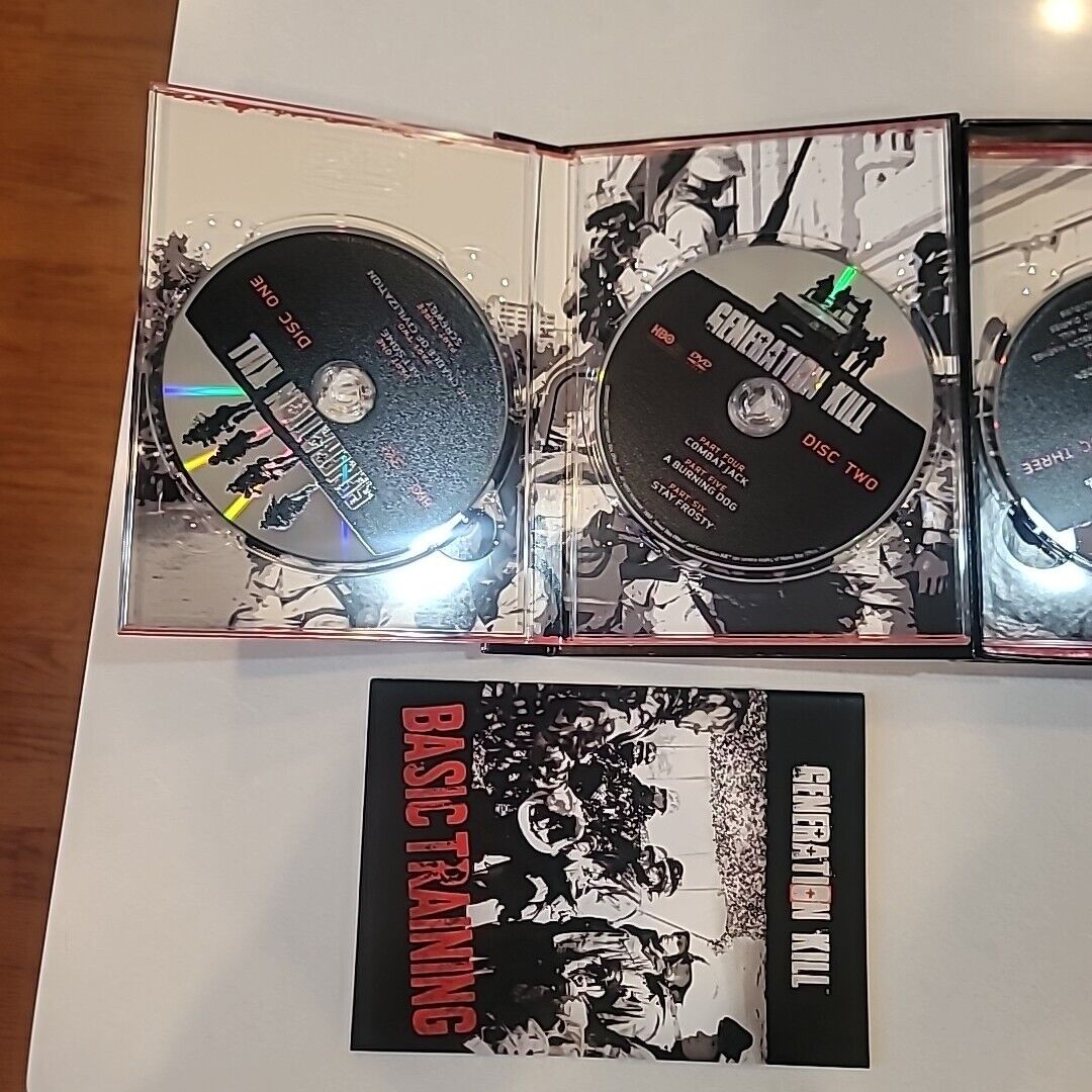 Generation Kill (DVD, 2008, 3-Disc Set) CIB Complete with Booklet