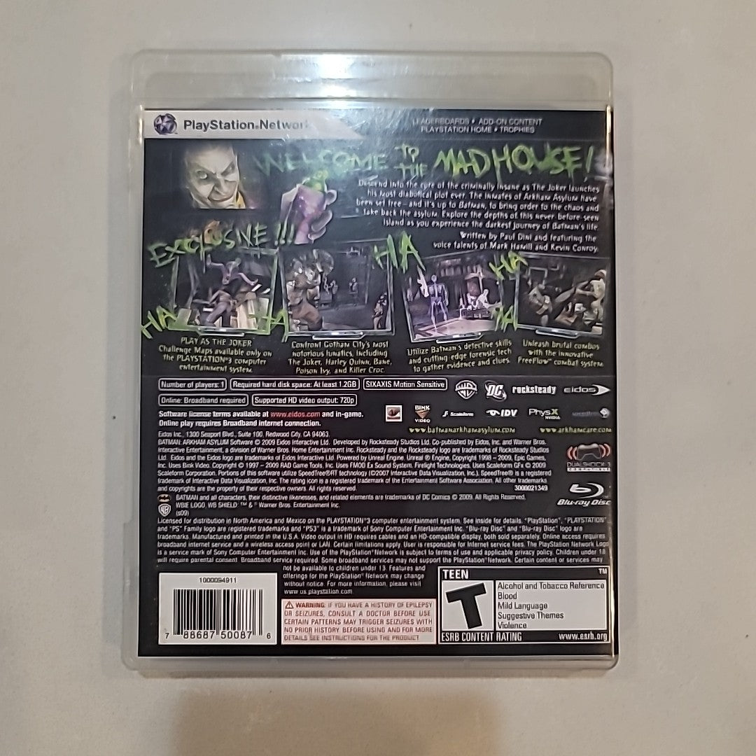 Batman: Arkham Asylum (Sony PlayStation 3, 2009) cib