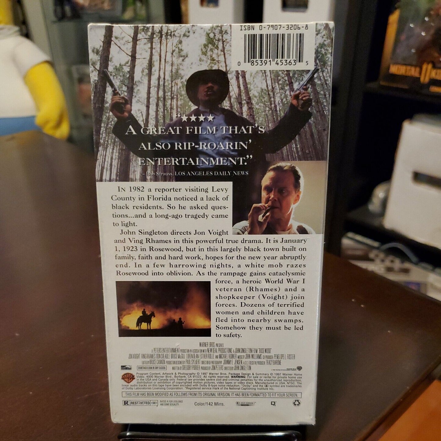 Rosewood VHS 1997 - Ving Rhames & Jon Voight - New Sealed NOS - Free Shipping