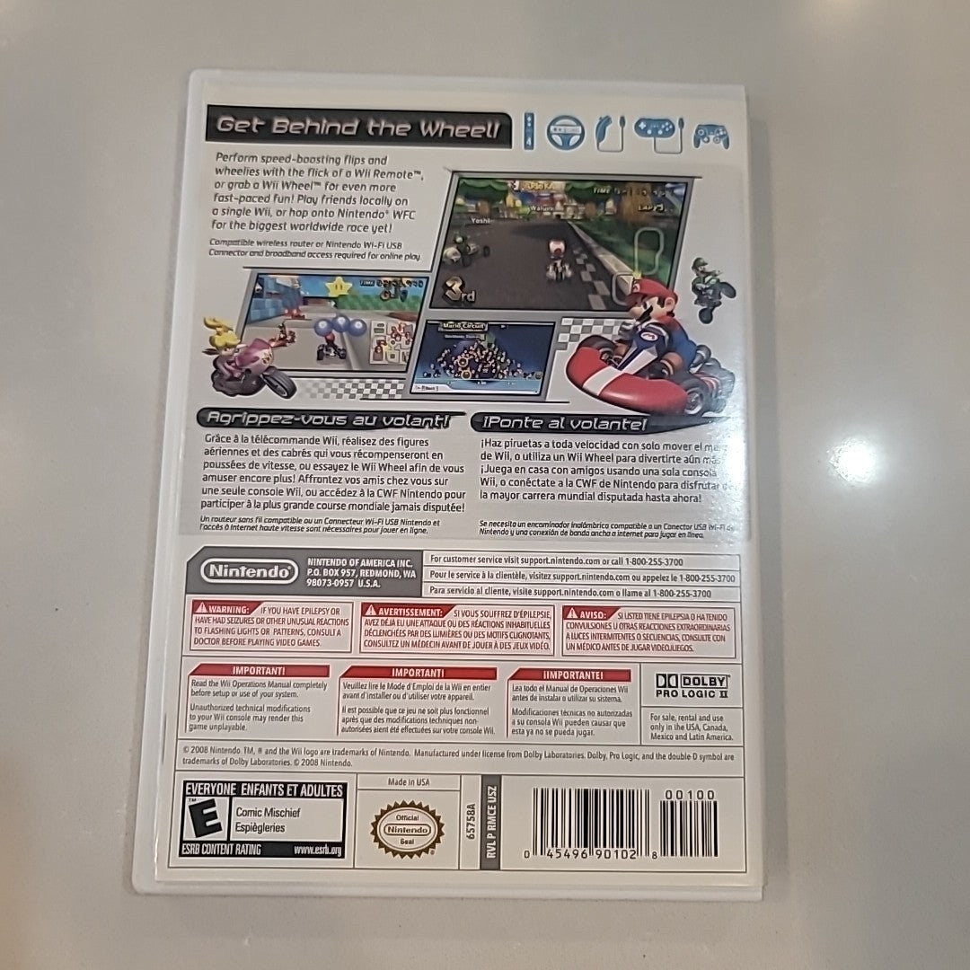 CASE AND MANUAL ONLY - NO GAME - Mario Kart Wii - Nintendo Wii