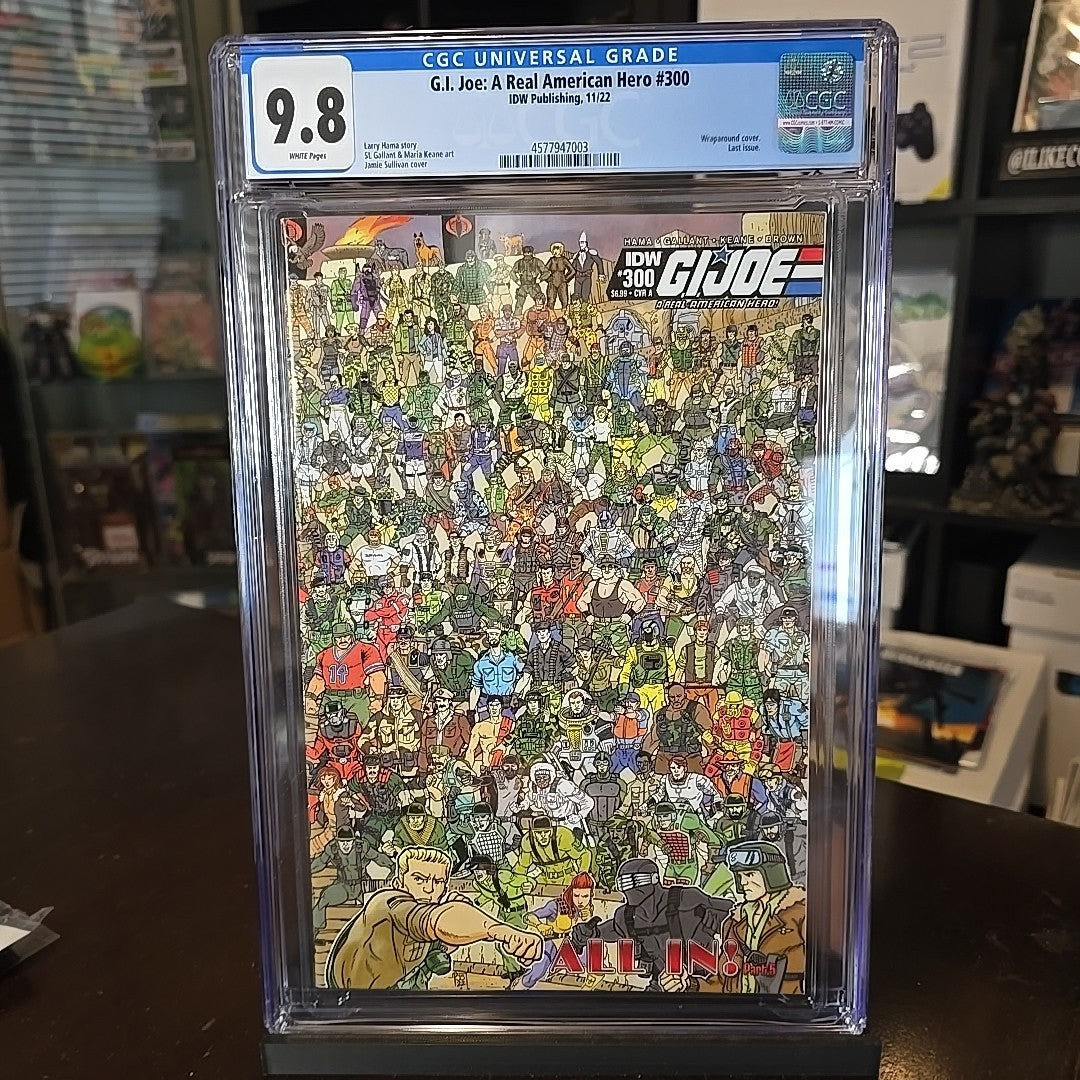 G.I. JOE #300 9.8 GRADED CGC WRAPAROUND LAST ISSUE 2022 SULLIVAN COMIC BOOK