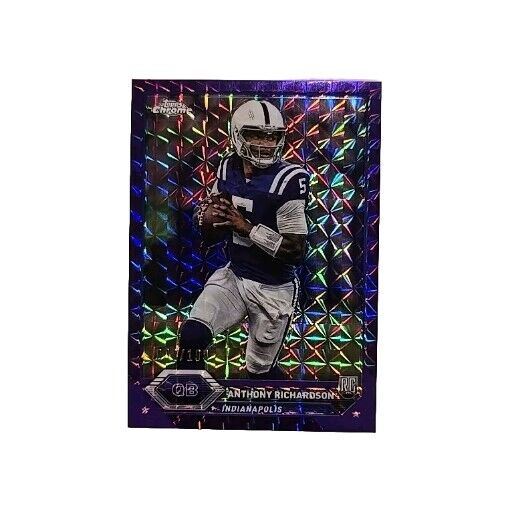 2023 Composite Anthony Richardson Chrome Purple Geometric Refractor RC #98/199