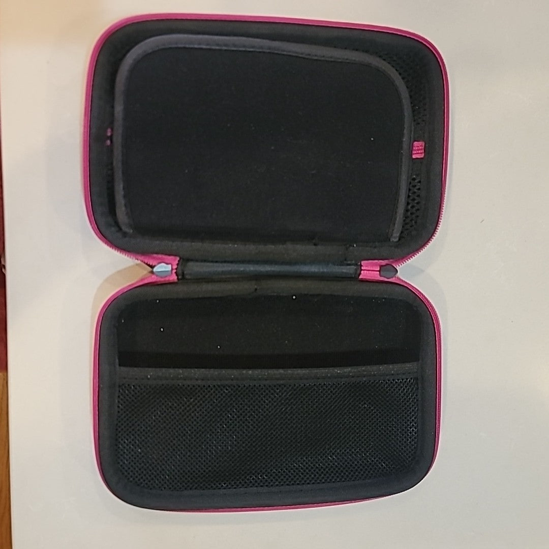 Nintendo DS Austor Travel Case Storage Carrying Case Black/Pink
