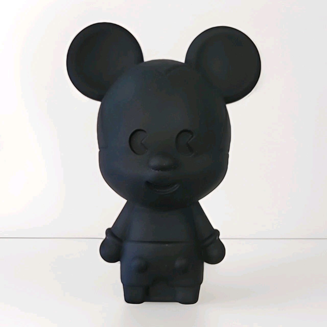Disney Parks MXYZ Black Mickey Mouse Soft Rubber Silicon Zipper PencilCase