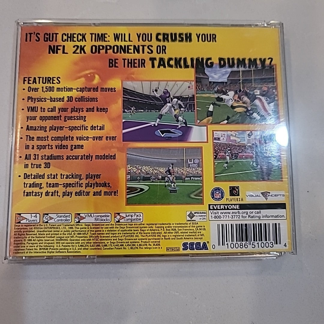 NFL 2K (Sega Dreamcast, 1999)