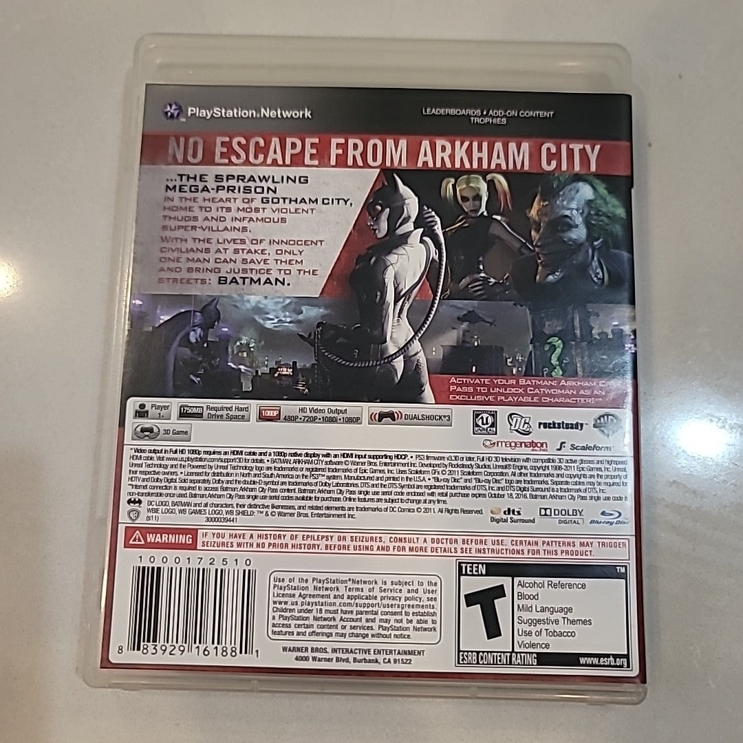 Batman: Arkham City (Sony Playstation 3 PS3) Complete Tested CIB