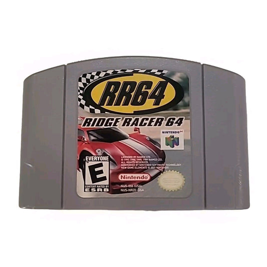 Ridge Racer 64 RR64 N64 (Nintendo 64, 1998) Authentic Cartridge Tested Clean