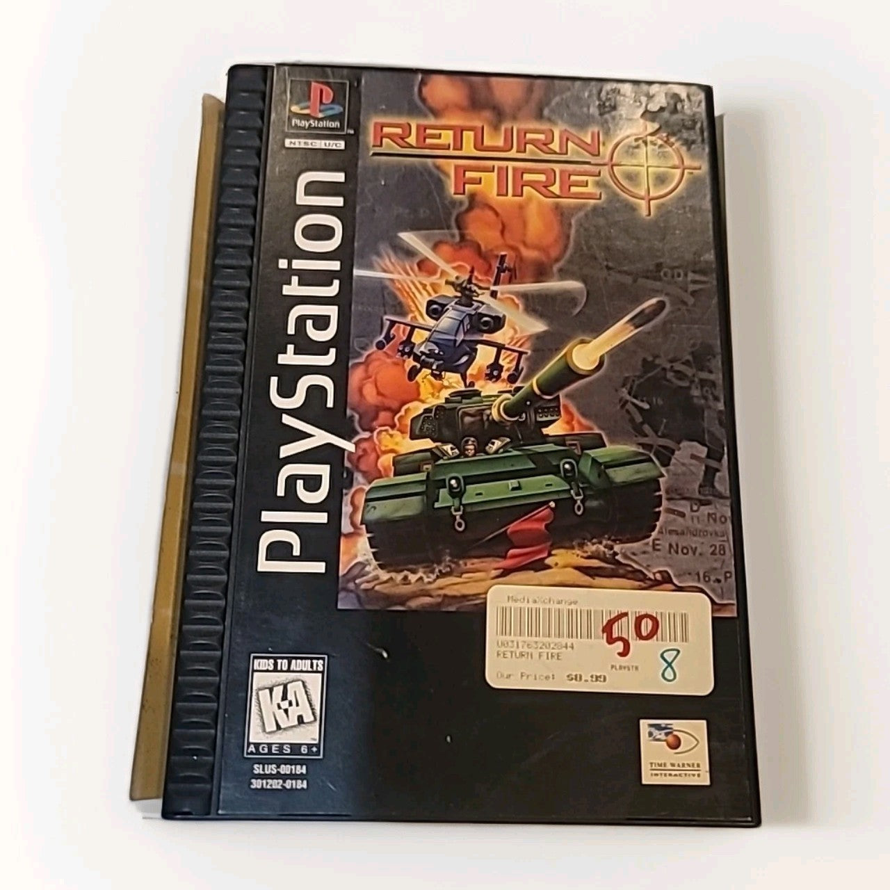 Return Fire PS1 (Sony PlayStation 1, 1996) Long Box (No Manual)