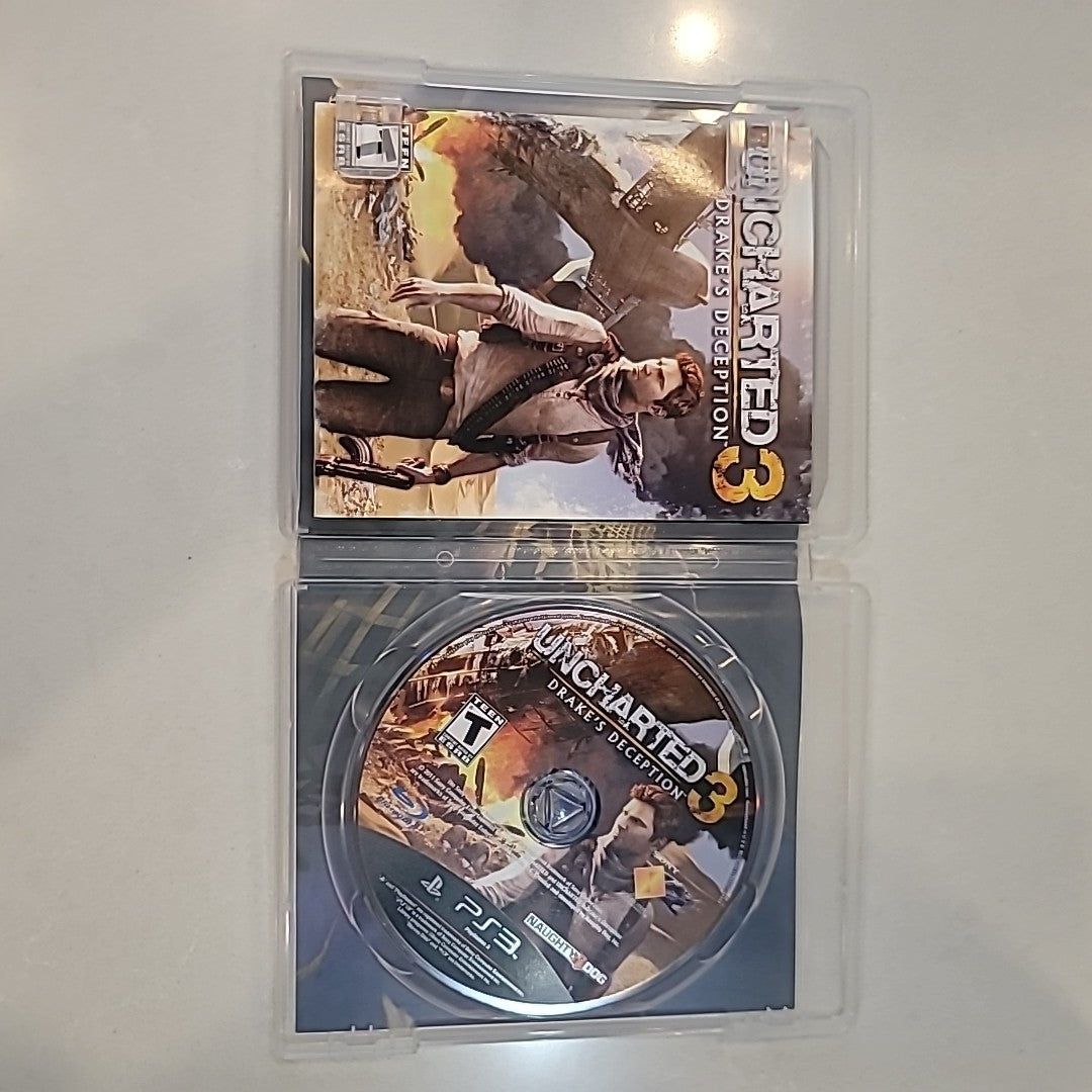 Uncharted 3: Drake's Deception (PlayStation 3, PS3) Complete in Box CIB - Tested