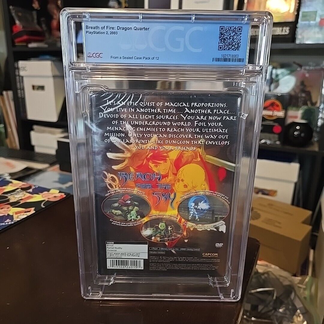 Breath of Fire: Dragon Quarter (Sony PlayStation 2, 2003) CGC Graded 9.9 A++ New