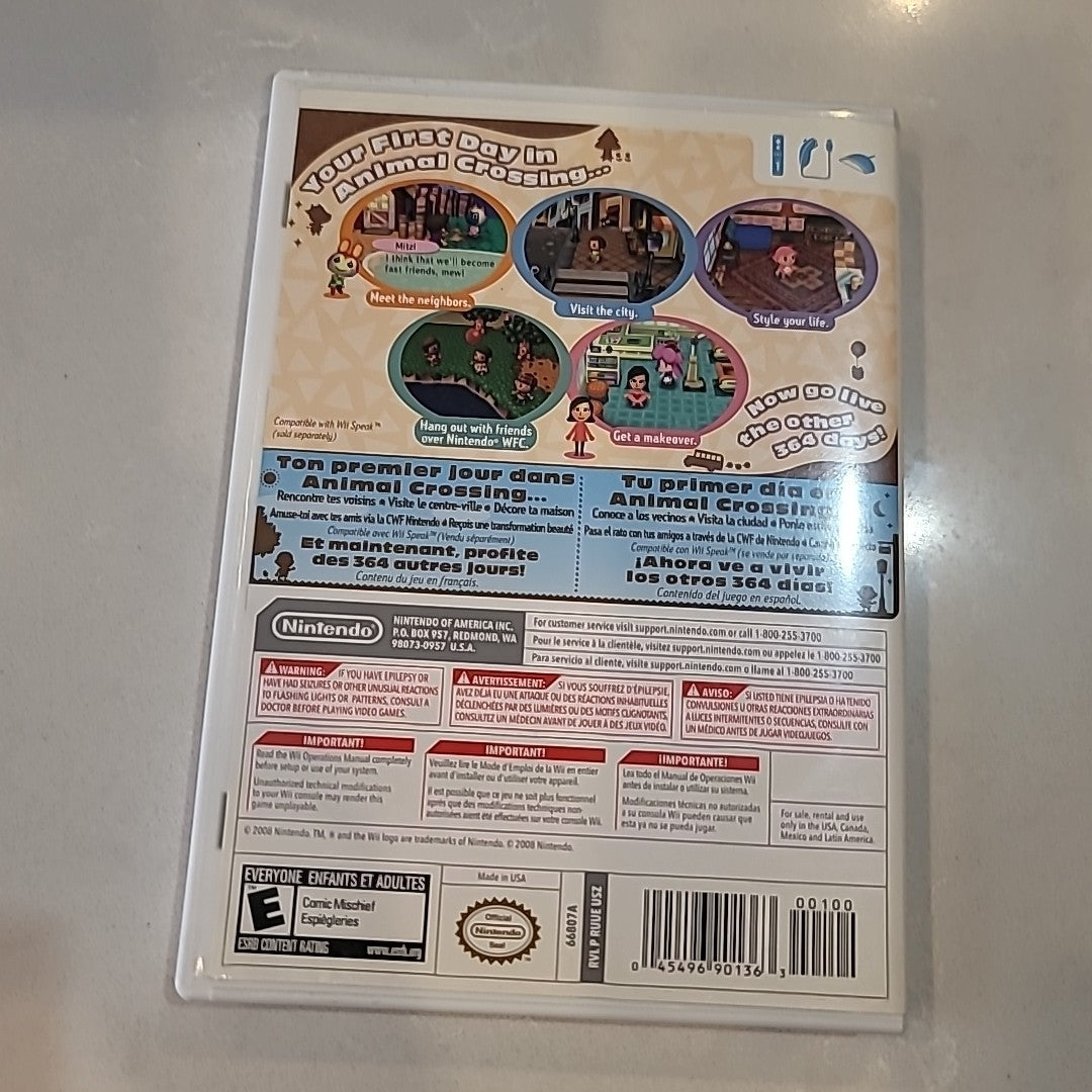 Nintendo Wii Animal Crossing City Folk