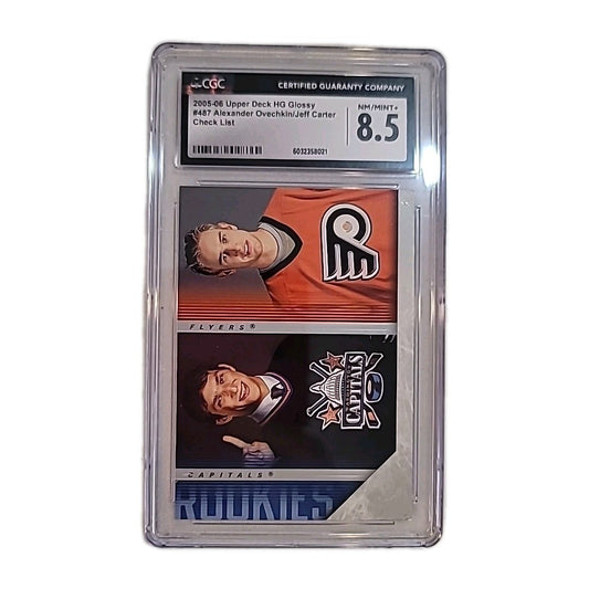 2005 Upper Deck Young Guns #487 ALEXANDER OVECHKIN Rookie PSA 9 Rc Jeff Carter