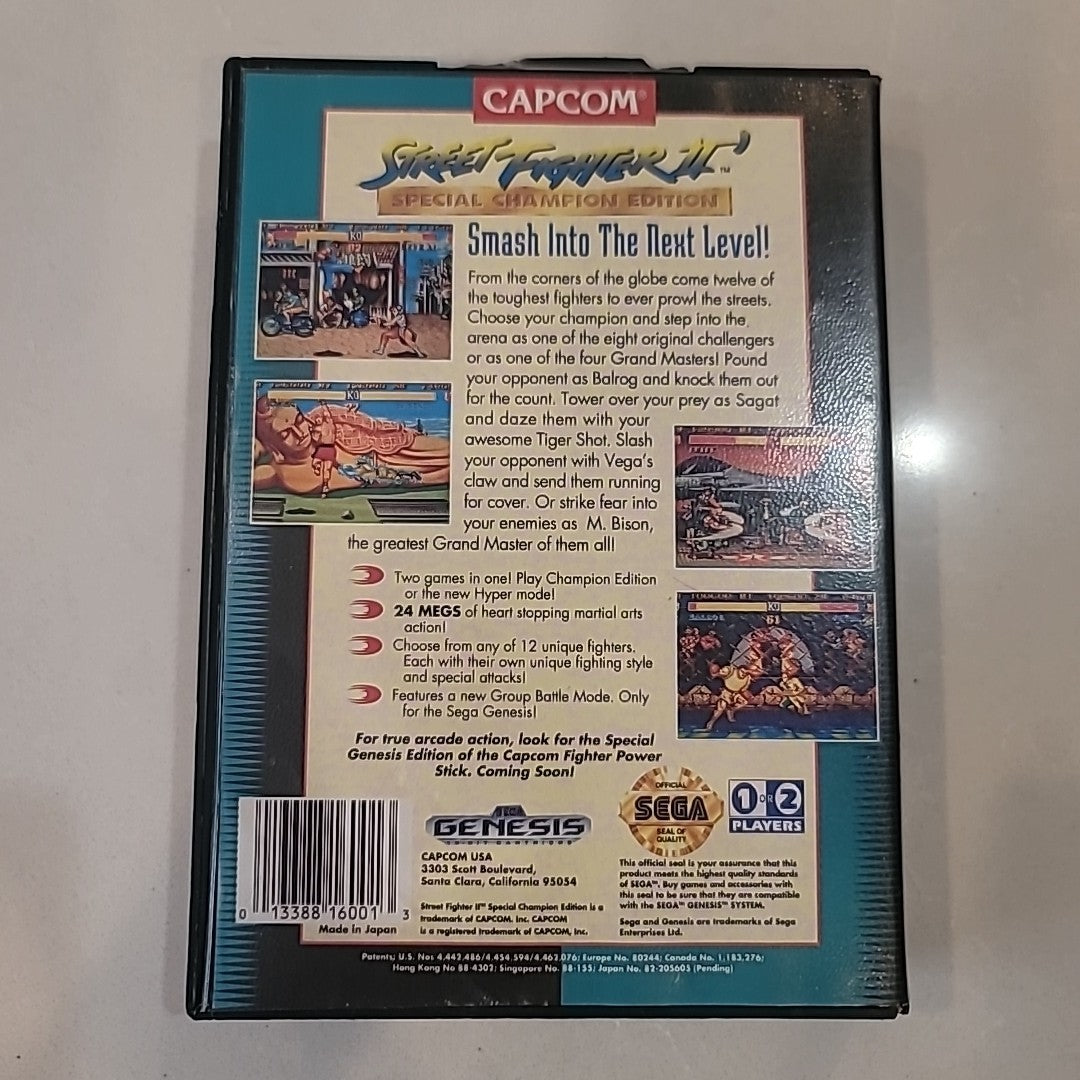 Street Fighter II': Special Champion Edition (Sega Genesis, 1993) - No Manual