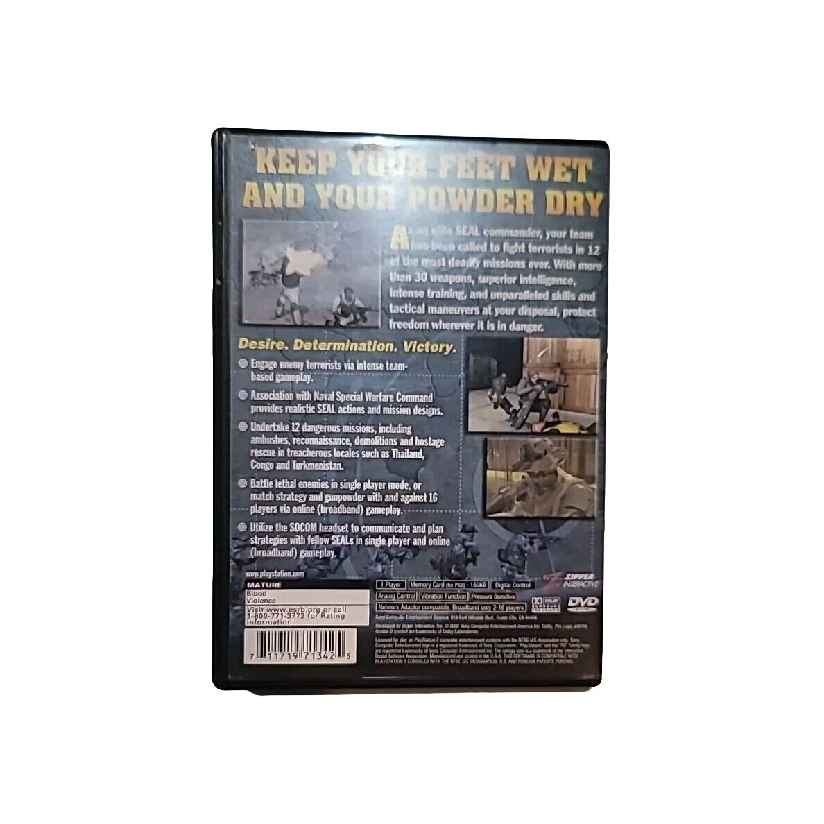 SOCOM II 2 US Navy Seals PS2 PlayStation 2 - Complete CIB Tested Works