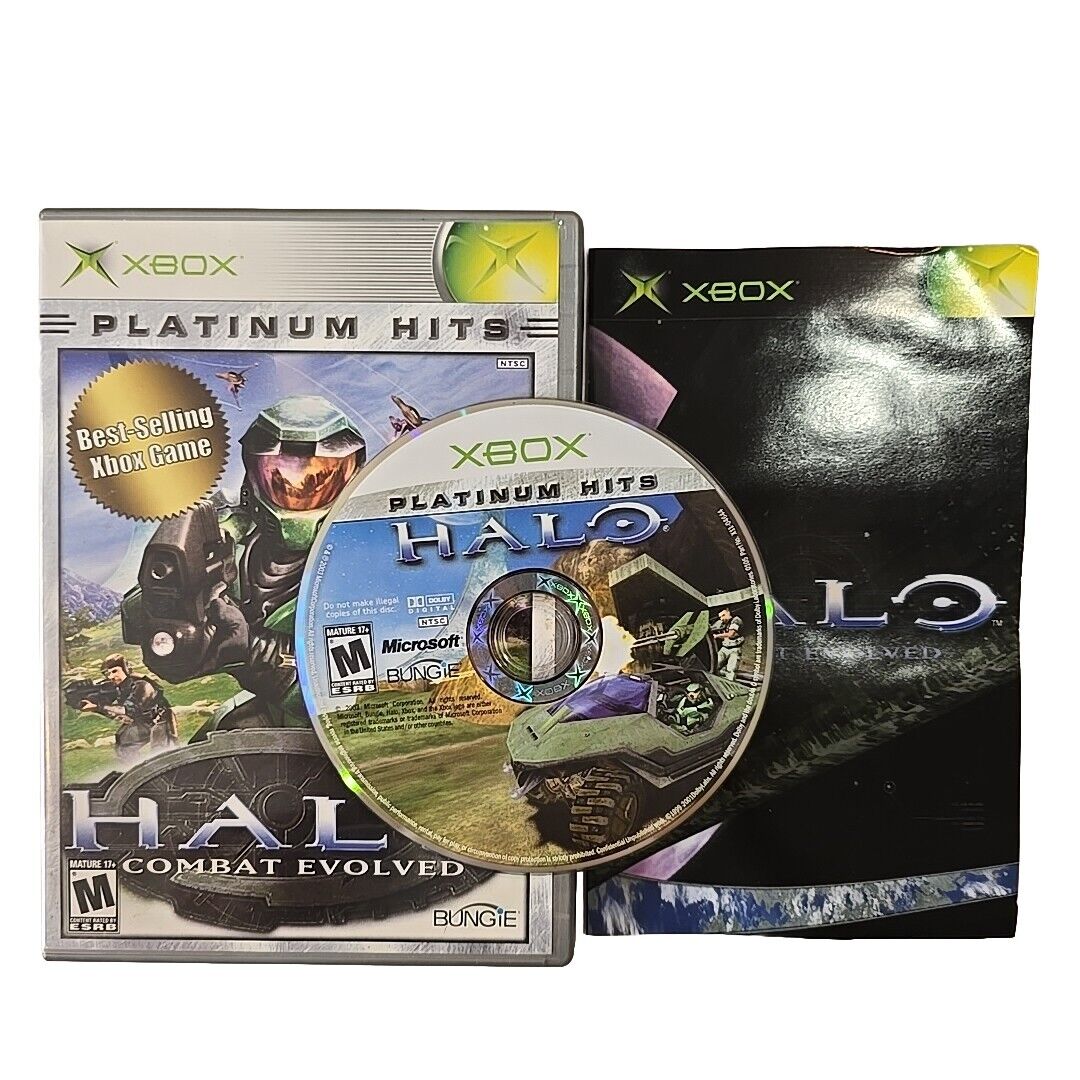 Halo: Combat Evolved (Original Xbox, 2001) Complete w/ Manual CIB