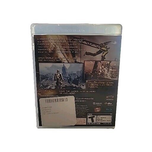 inFamous 1 (PS3 PlayStation 3, 2009) Black Label Tested + Working CIB Complete
