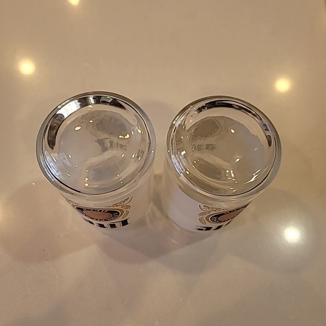 2 Miller Lite Beer Can Shaped 16 oz Glasses