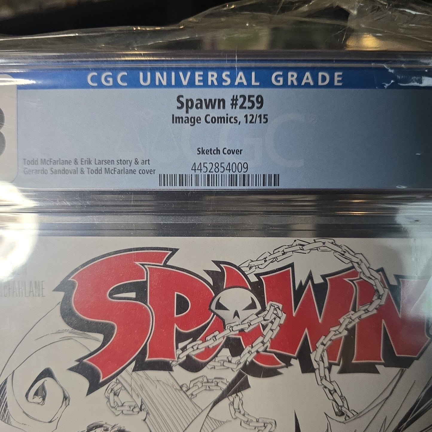 Spawn #259 SKETCH COVER CGC 9.8