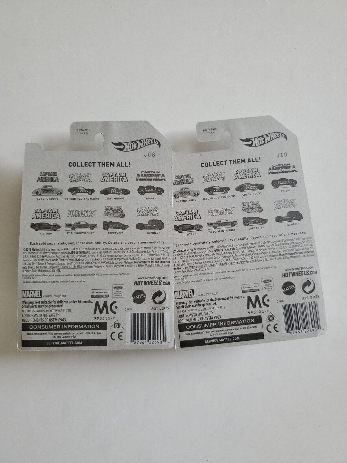 HOT WHEELS CAPTAIN  AMERICA and Winter Soldier 57 Plymouth Fury