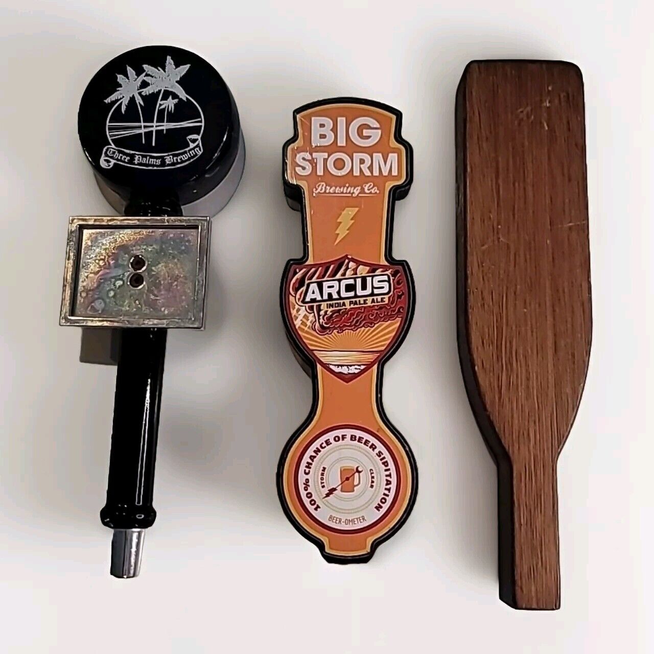 BIG STORM BREWERY arcus india pale ale TAP And 2 Other Taps Goose IPA (Set Of 3)