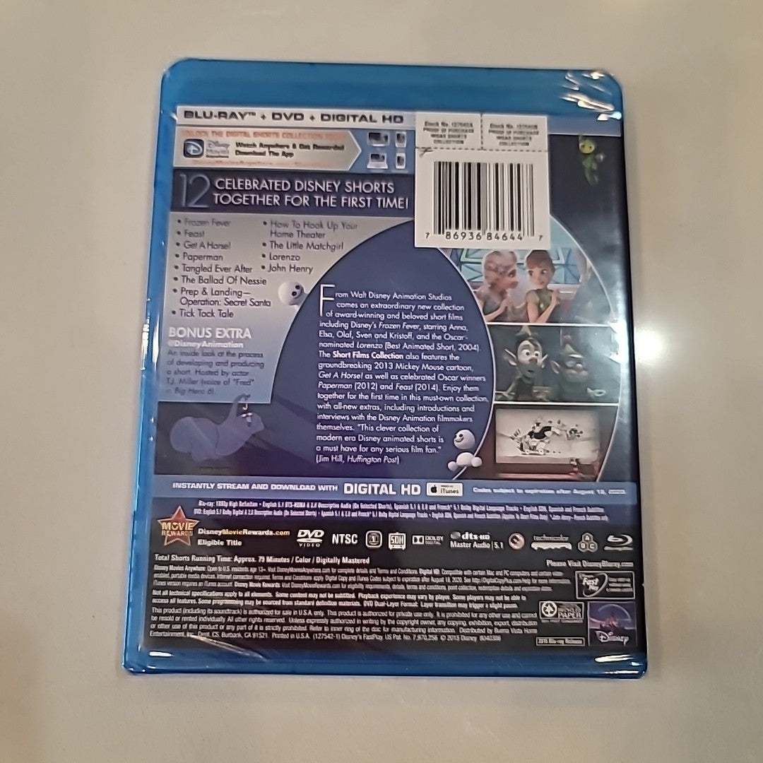 Walt Disney Animation Studios Short Films Collection (Blu-ray, 2015) New Sealed