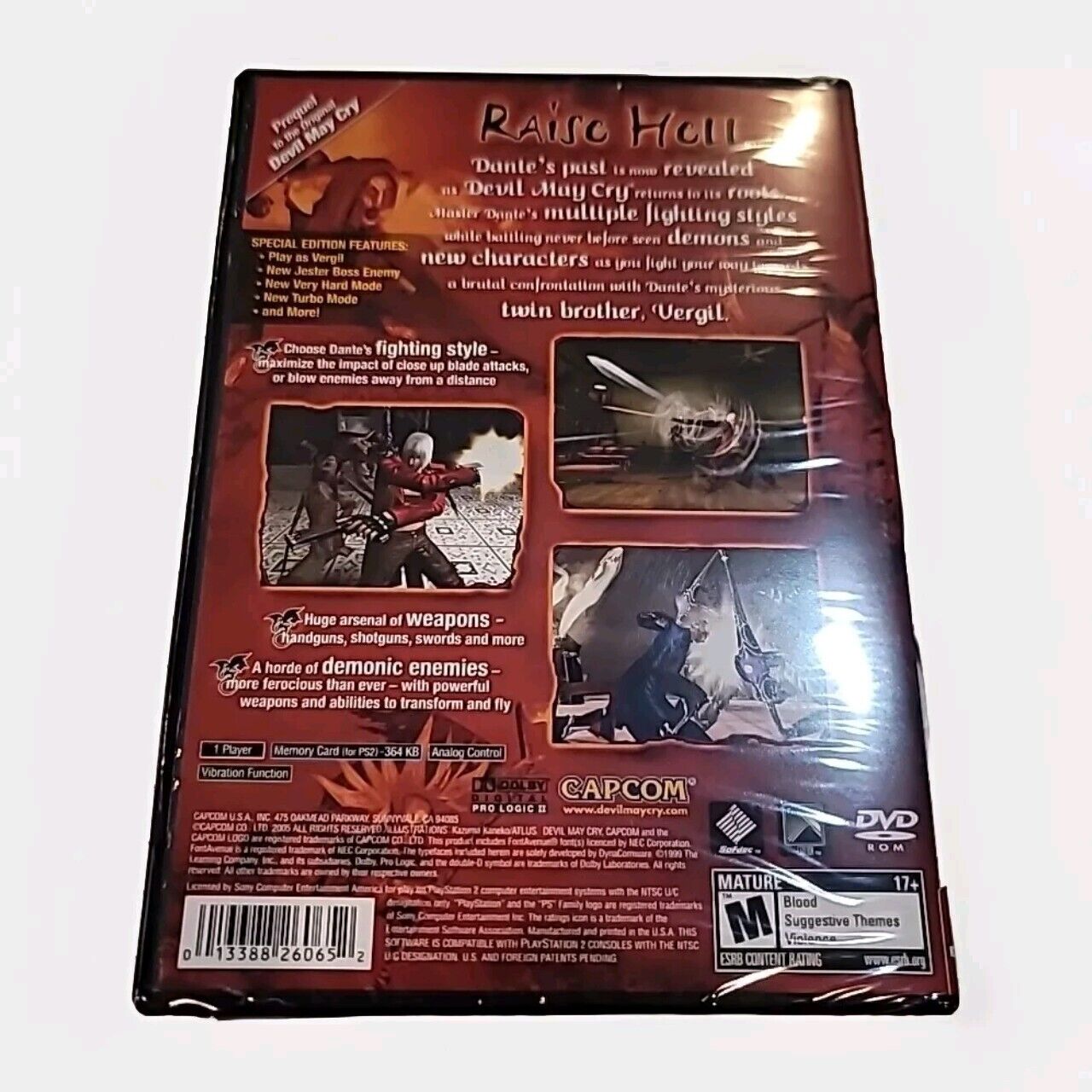 Brand New Factory Sealed Devil May Cry 3: Dante's Awakening Special Edition PS2