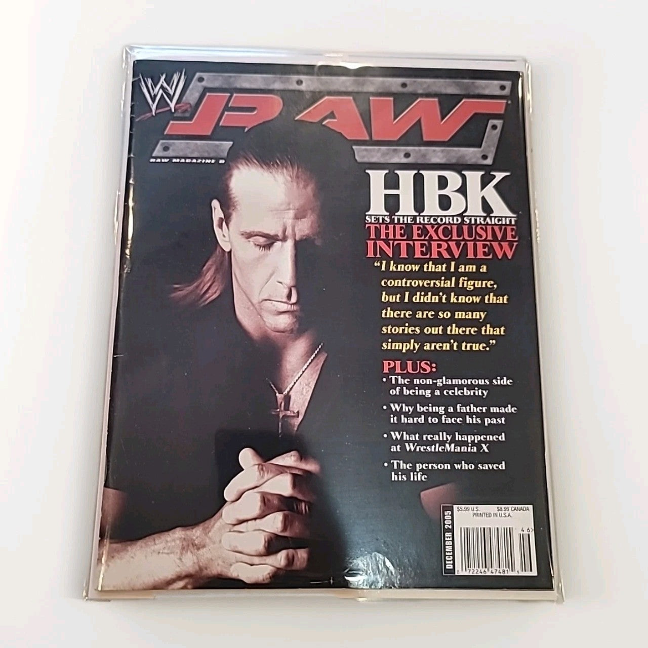 WWE Raw Magazine Shawn Michaels December 2005