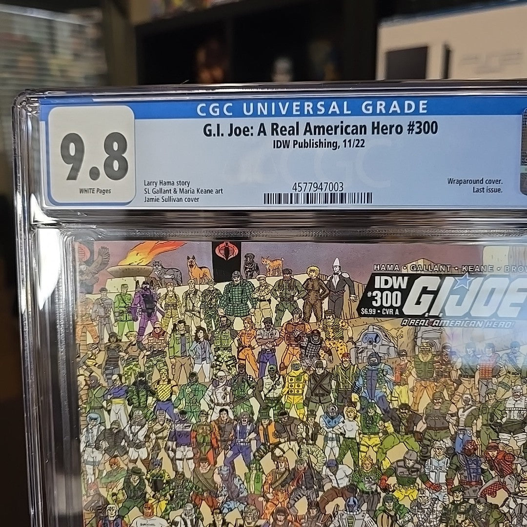 G.I. JOE #300 9.8 GRADED CGC WRAPAROUND LAST ISSUE 2022 SULLIVAN COMIC BOOK