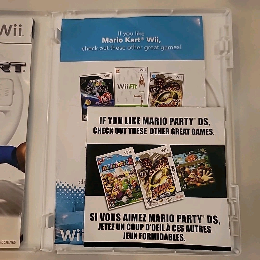 Case and Manual Only NO DISC Mario Kart Wii Nintendo Wii Authentic