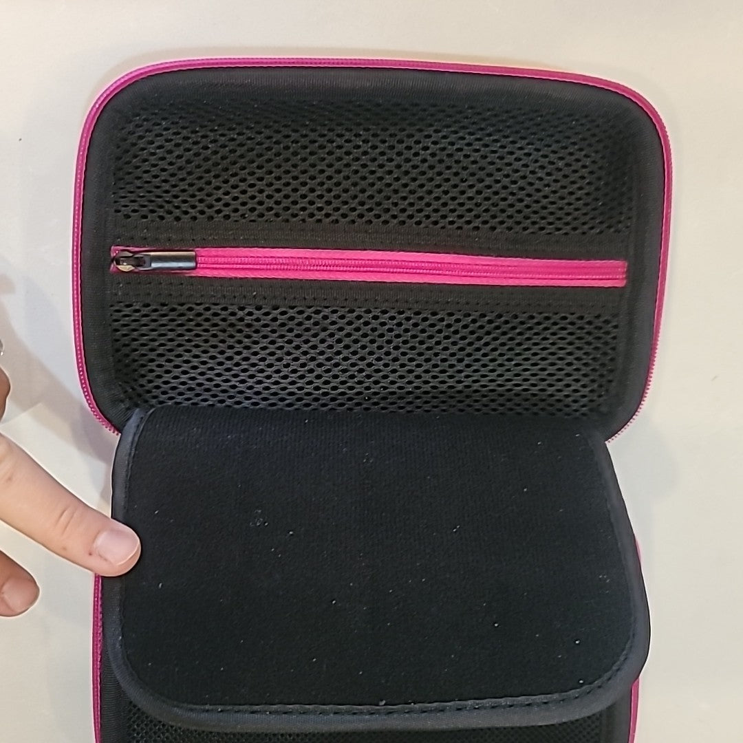 Nintendo DS Austor Travel Case Storage Carrying Case Black/Pink