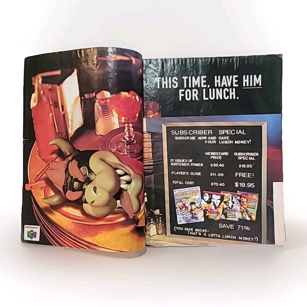 Nintendo Power Magazine Volume 105 February 1998 with Warioland 2 Poster