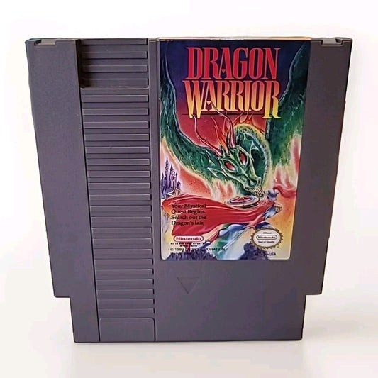 Nintendo Entertainment System NES Dragon Warrior Cartridge W/case Tested