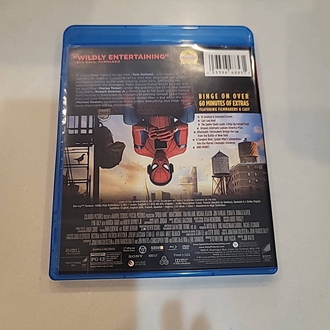 Spider-Man: Homecoming (Blu-ray/DVD, 2017)