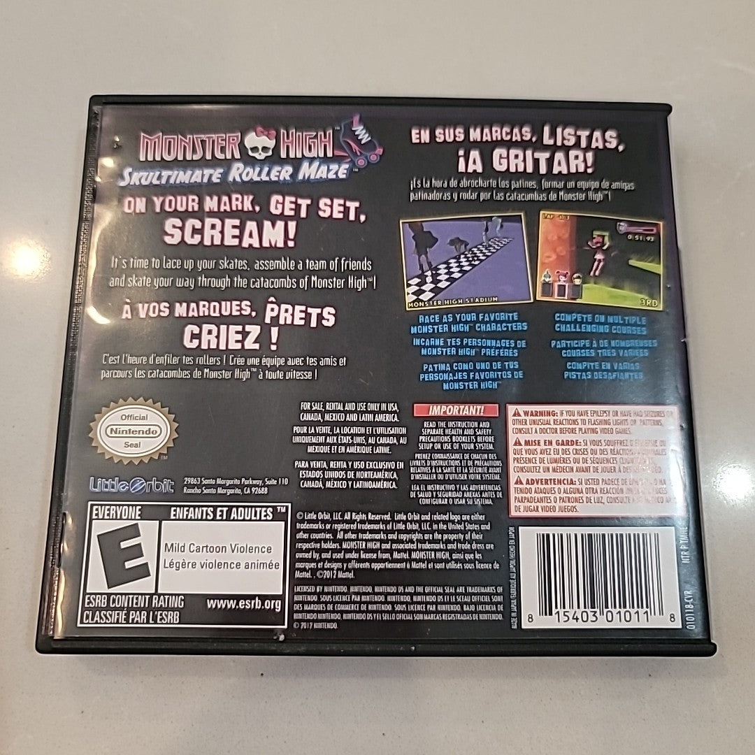 Monster High: Skultimate Roller Maze (Nintendo DS, 2012) Complete