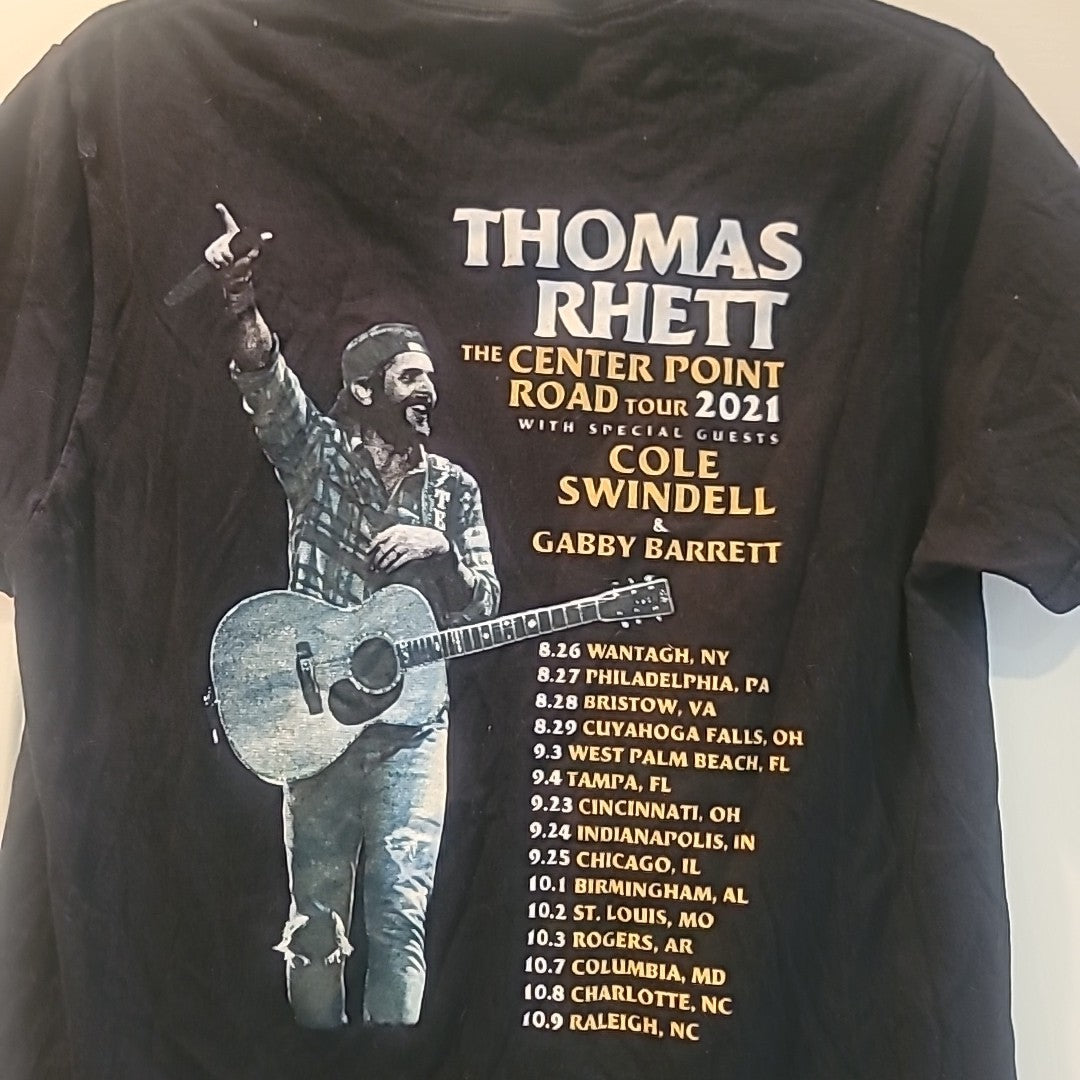 Thomas Rhett Shirt Adult  Medium/ Center Point Road Tour Tee Short Sleeve 2021