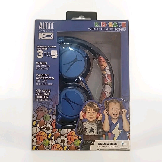 Altec Lansing Kid Safe Volume Limiting Wired Headphones  Sport Design